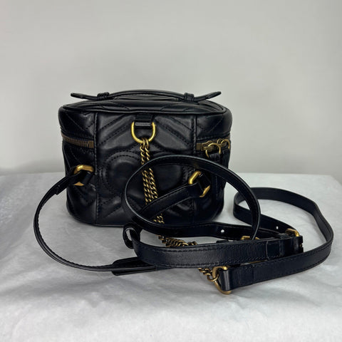 Preloved GG Marmont Vanity Backpack Matelasse Leather Mini