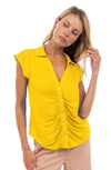 Becca Button Down Blouse - Yellow