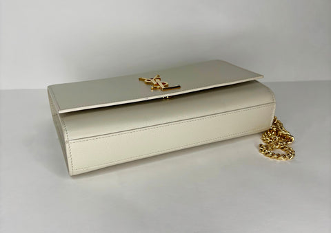 Preloved Saint Laurent Pebbled Leather Shoulder Bag