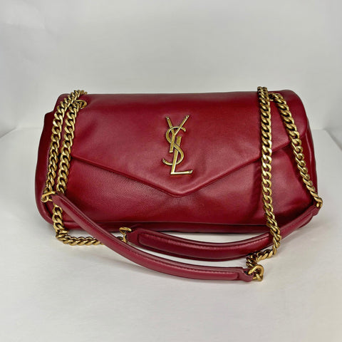 Preloved Saint Laurent Calypso  Dark Red (Rouge Merlot)